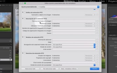 Curso de Lightroom Classic – Capítulo 5: Plantillas de metadatos IPTC
