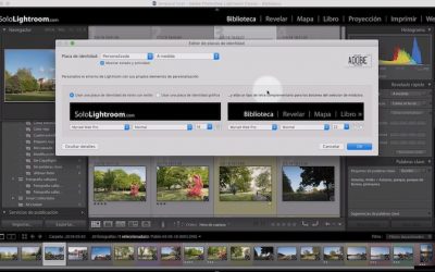 Curso de Lightroom Classic – Capítulo 21: Módulo biblioteca: configurar la tira de fotografías, la placa de identidad y el texto de los módulos